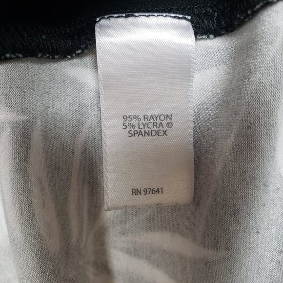 J Jill Wearever Collection Full Leg Cropped Pants Womens Large Palm Print - Picture 9 of 10